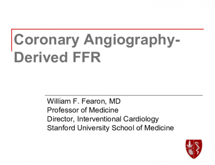 Coronary Angiography-Derived FFR