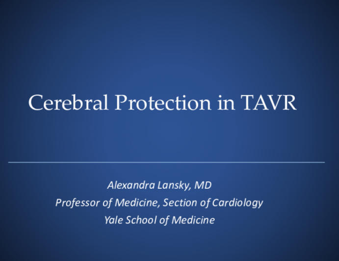 Cerebral Protection in TAVR
