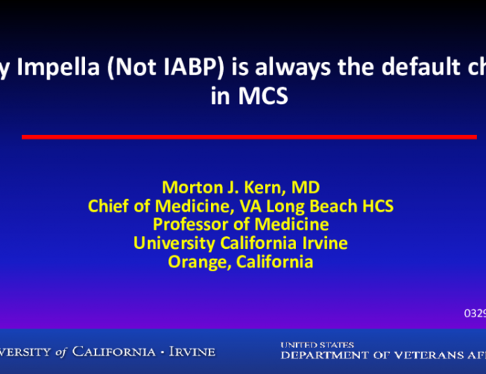 Why Impella (Not IABP) is always the default choice in MCS