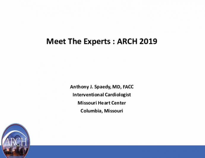 Meet The Experts : ARCH 2019