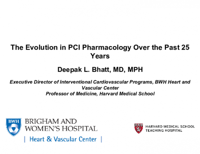 The Evolution in PCI Pharmacology Over the Past 25 Years