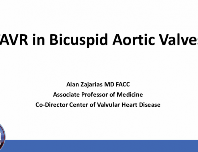 TAVR in Bicuspid Aortic Valves