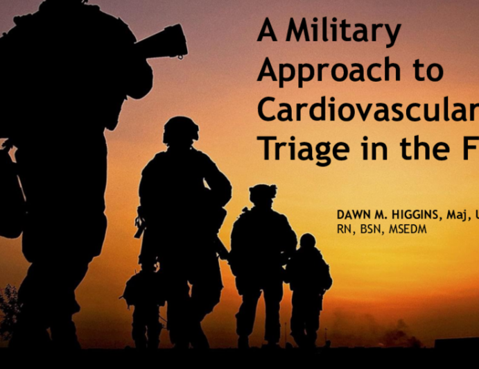 A Military Approach to Cardiovascular Triage in the Field 