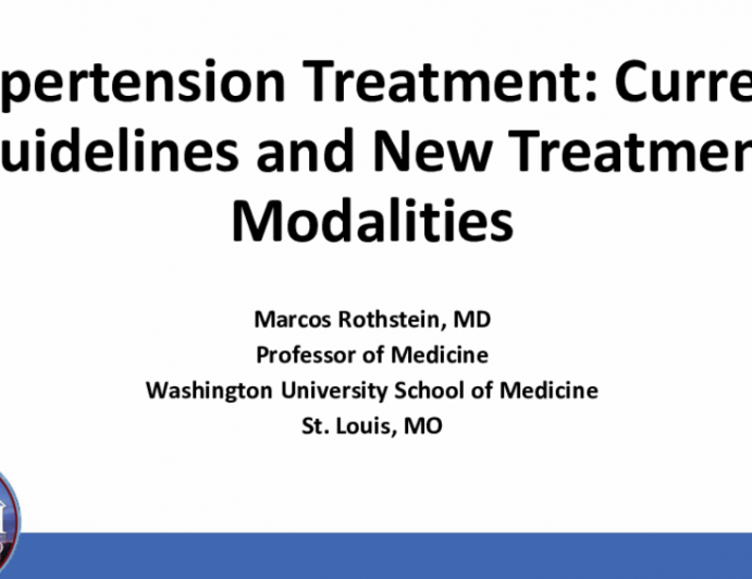 Hypertension Treatment: Current Guidelines and New Treatment Modalities