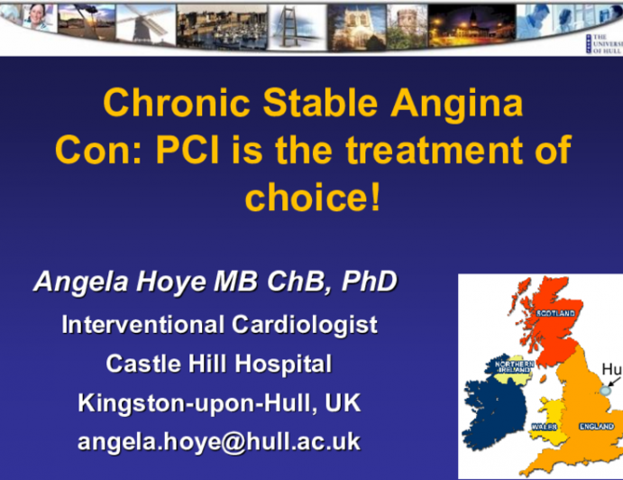 Chronic Stable Angina Con: PCI is the treatment of choice!