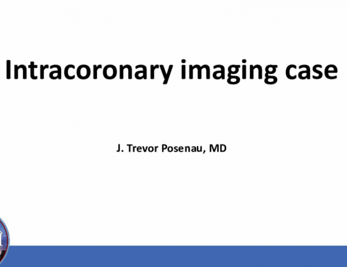 Intracoronary imaging case