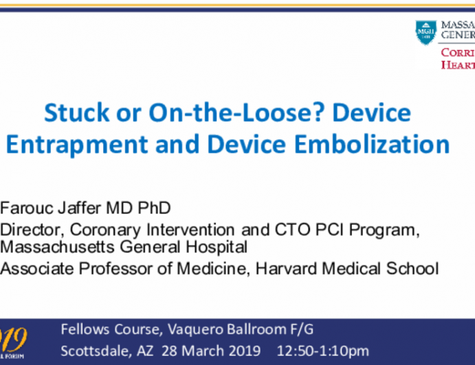 Stuck or On-the-Loose? Device Entrapment and Device Embolization