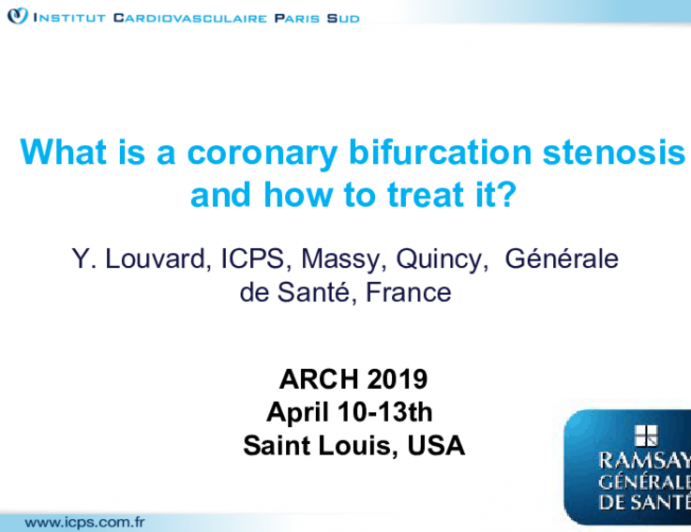 What is a coronary bifurcation stenosis and how to treat it? 