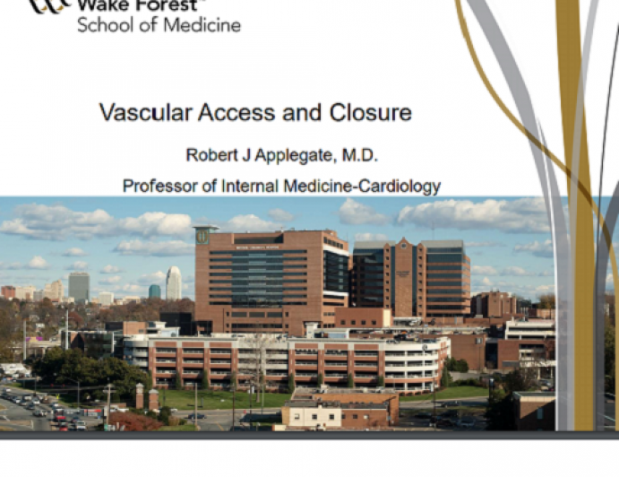 Vascular Access and Closure