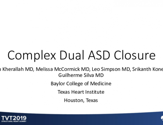 Complex Dual ASD Closure Using Modified 'Sandwich' Technique