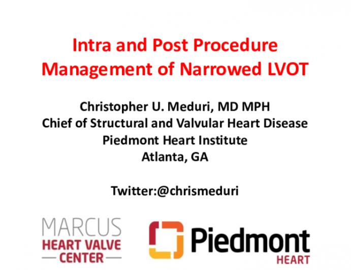 Intra- and Post-Procedure Management of Narrowed LVOT After TMVR