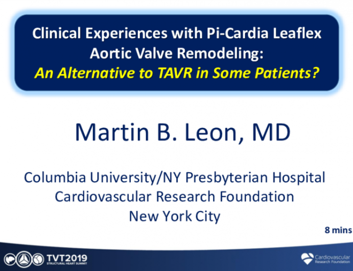 Clinical Experiences With Pi-Cardia Leaflex Aortic Valve Remodeling: An Alternative to TAVR in Some Patients?