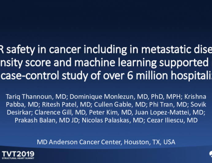 TAVR Safety in Cancer Including in Metastatic Disease: Propensity Score and Machine Learning Supported Multicenter Case-Control Study of Over 6 Million Hospitalizations