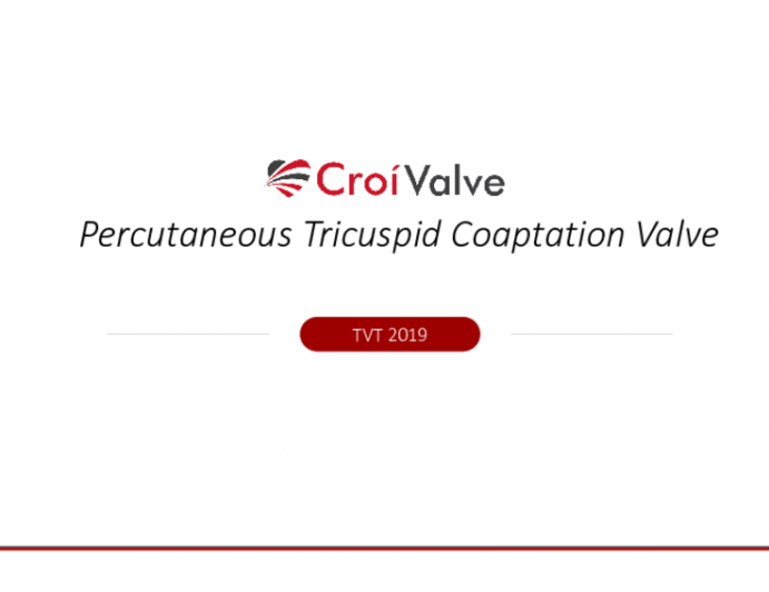 CroiValve Percutaneous Tricuspid Coaptation Valve