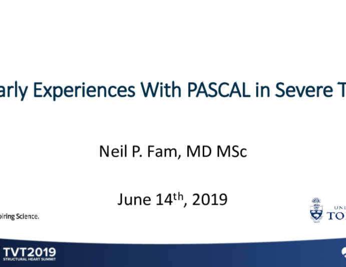 Early Experiences With PASCAL in Severe TR