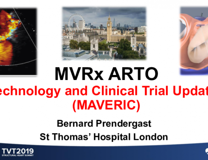 MVRx ARTO: Technology and Clinical Trial Updates (MAVERIC CE Mark Trial)