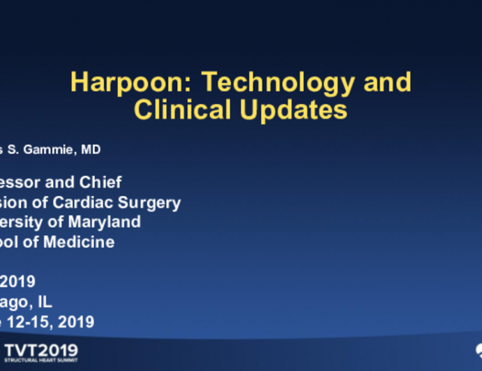 Harpoon Transapical: Technology and Clinical Updates