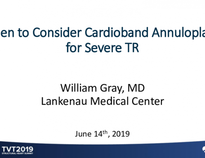 When to Consider Cardioband Annuloplasty for Severe TR