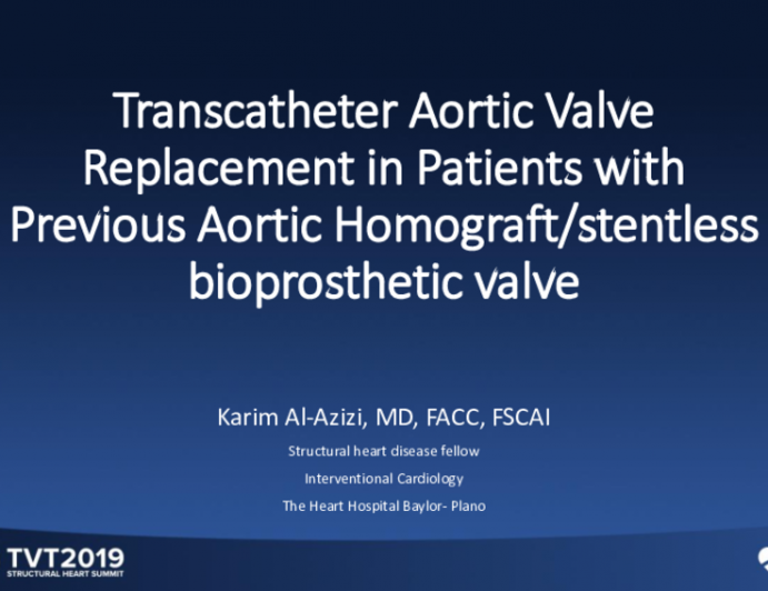 Transcatheter Aortic Valve-in-Valve in Patients With Previous Homograft