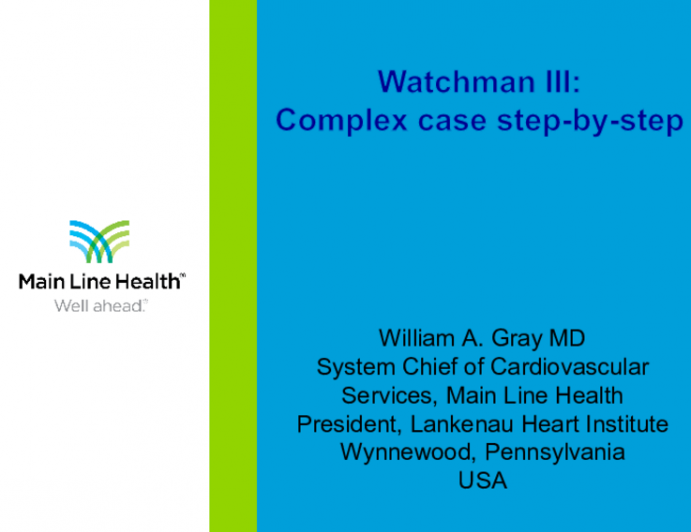 Watchman III: A Complex Case Step-by-Step