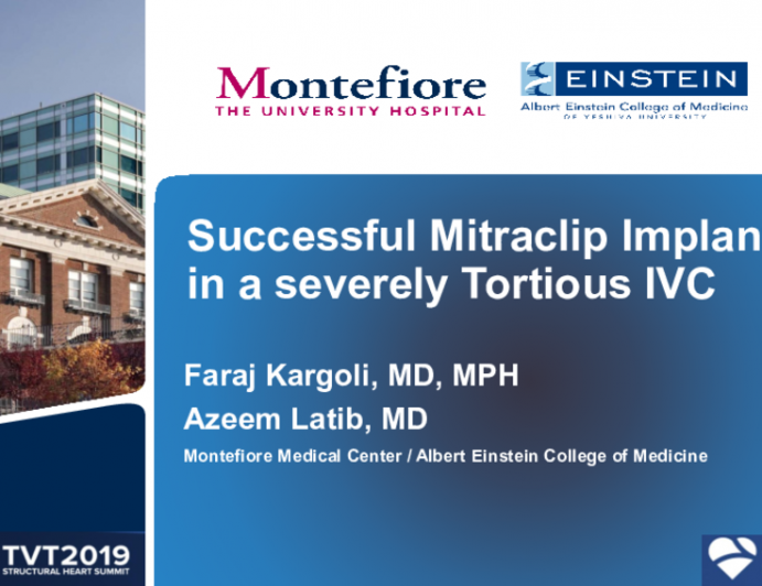 Successful MitraClip Implantation in a Severly Tortuous IVC