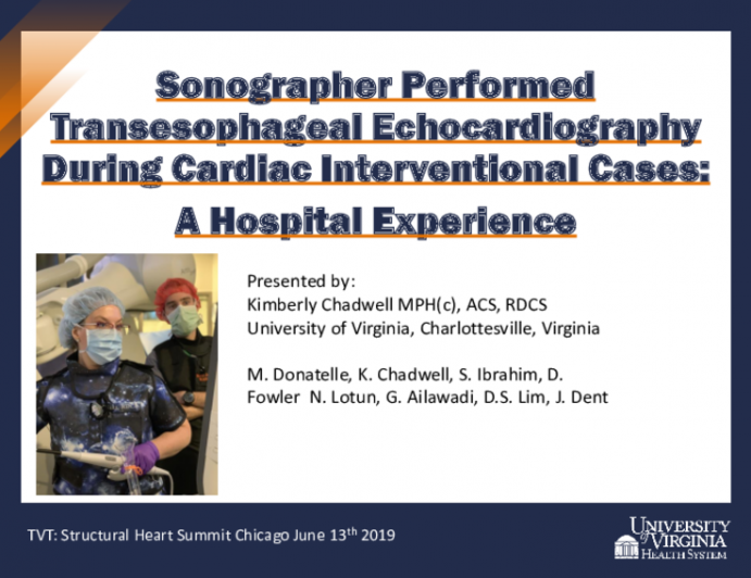 Sonographer Performed Transesophageal Echocardiograph During Cardiac Interventional Cases: A Hospital Experience