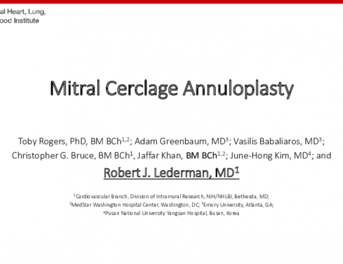 Mitral Cerclage: Technology and FIM Updates