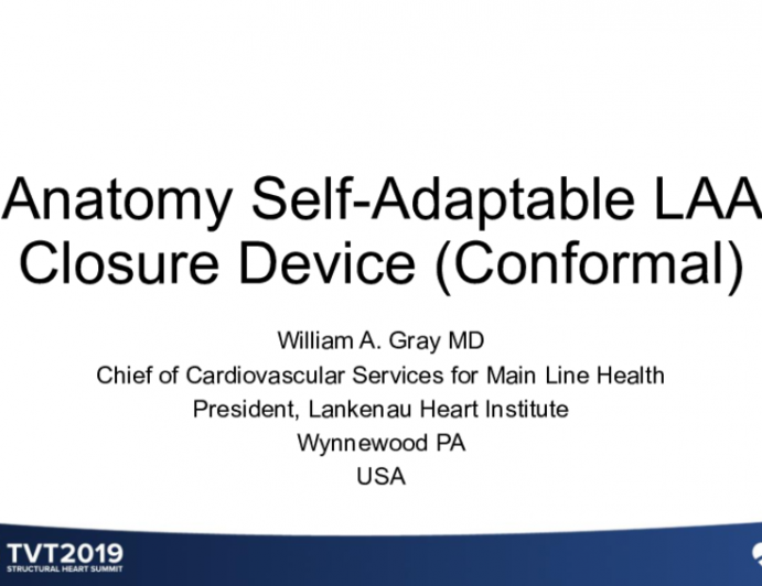 Anatomy Self-Adaptable LAA Closure Device (Conformal)