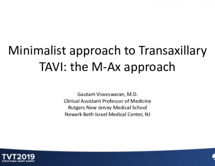 Minimalist Approach to Percutaneous Transaxillary TAVI: The M-Ax Approach