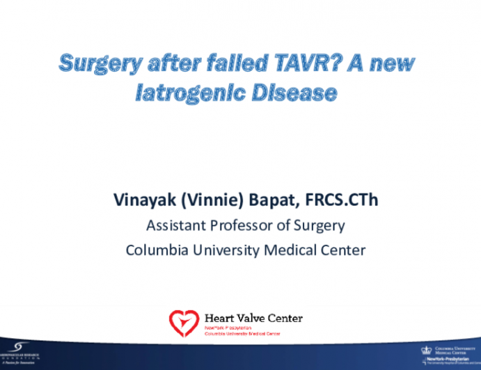Surgery After Failed TAVR: What Does Redo Surgery Look Like in 10 Years? A New Iatrogenic Disease
