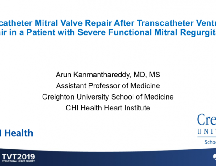 Transcatheter Mitral Valve Repair After Transcatheter Ventricular Repair in a Patient With Severe Functional Mitral Regurgitation