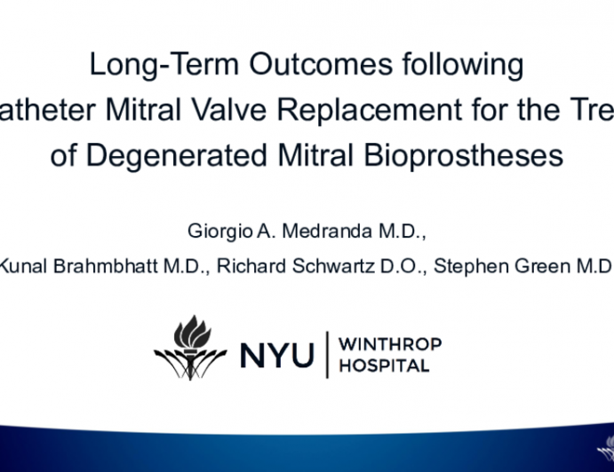 Long-Term Outcomes Following Transcatheter Mitral Valve Replacement for the Treatment of Degenerated Mitral Bioprostheses