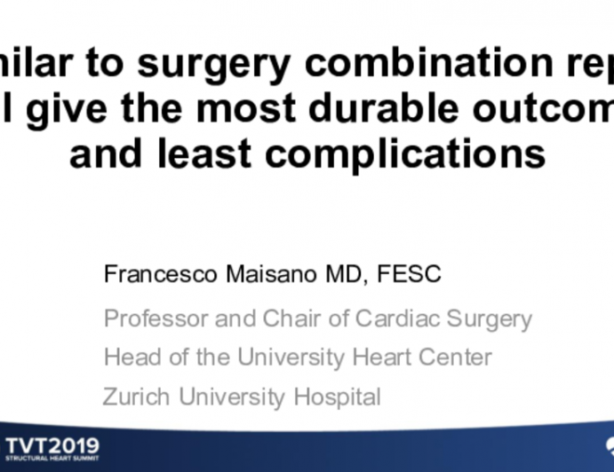 Similar to Surgery, Combination Repair Therapies Will Give the Most Durable Outcomes and Least Complications