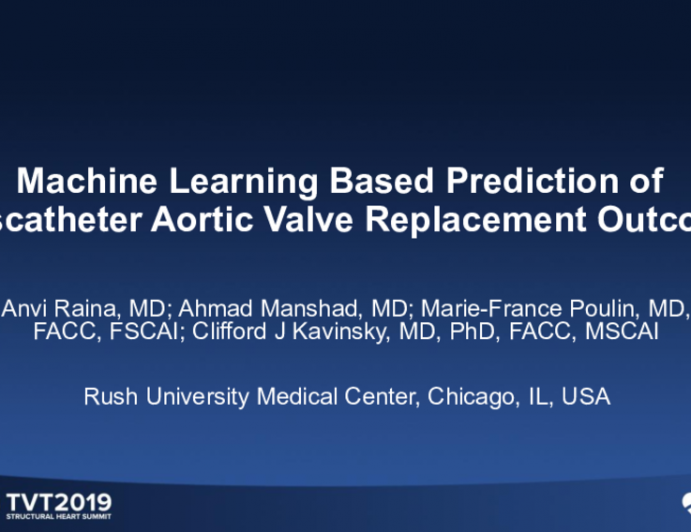 Machine Learning-Based Prediction of Pacemaker Implantation After Transcatheter Aortic Valve Replacement