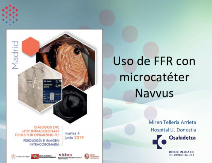 Uso de FFR con microcatéter Navvus