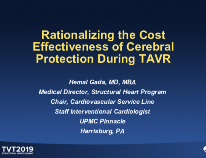 Rationalizing the Cost Effectiveness of Cerebral Protection During TAVR