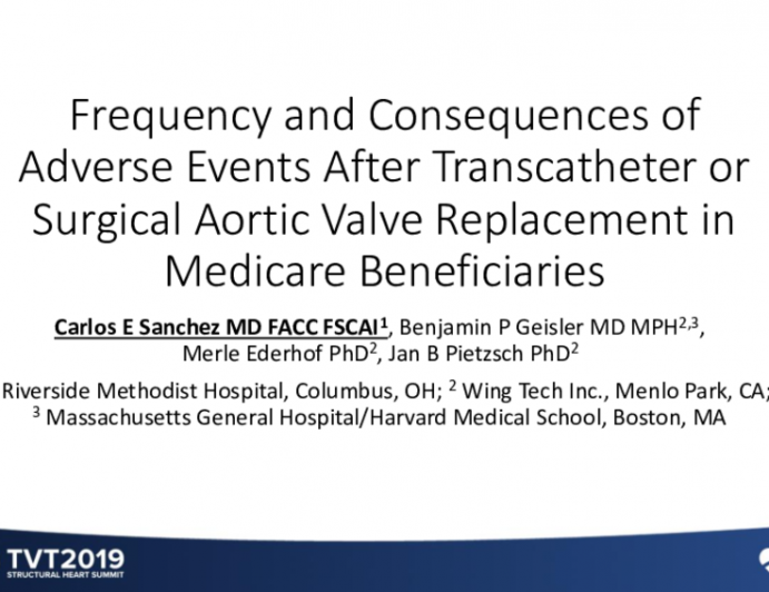 Frequency and Consequences of Adverse Events After Transcatheter or Surgical Aortic Valve Replacement in Medicare Beneficiaries