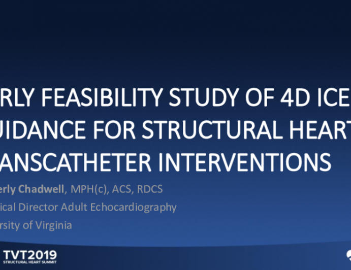 Early Feasibility Study of 3D ICE Guidance for SHD Interventions