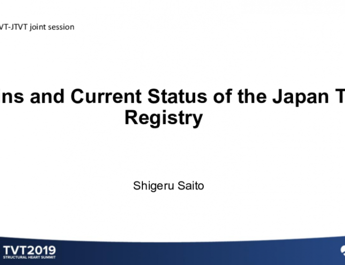 Origins and Current Status of the Japan TVT Registry