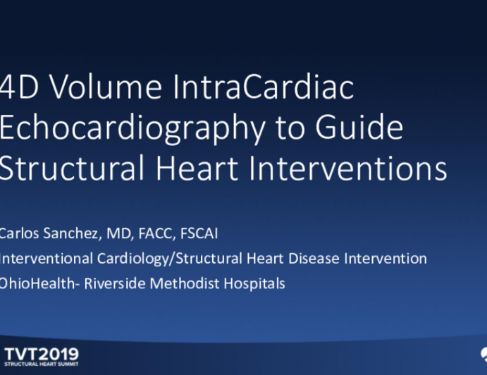 3-Dimensional Intracardiac Echocardiography to Guide Structural Heart Interventions