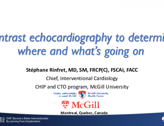 Contrast echocardiography to determine where and what’s going on