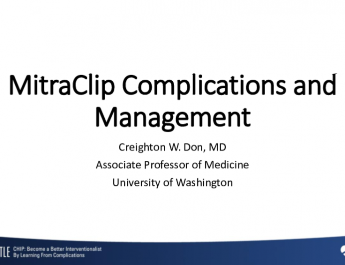 MitraClip Complications and Management