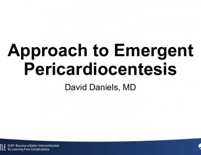 Approach to Emergent Pericardiocentesis