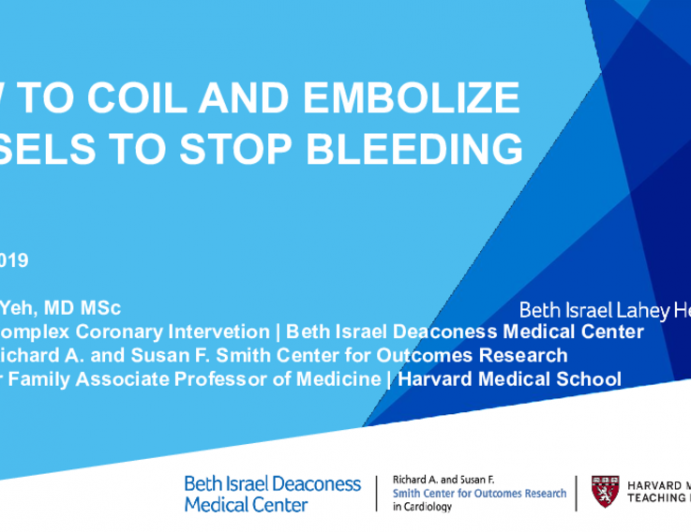 How to Coil and Embolize Vessels To Stop Bleeding