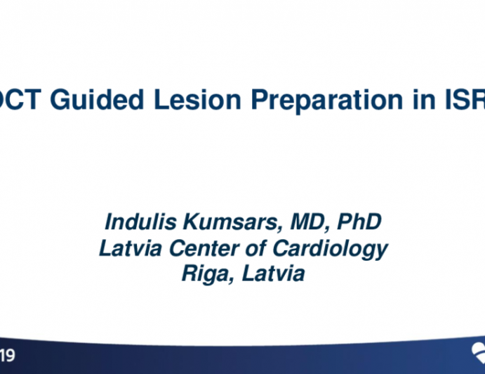 Case #1: OCT Guided Lesion Preparation in ISR