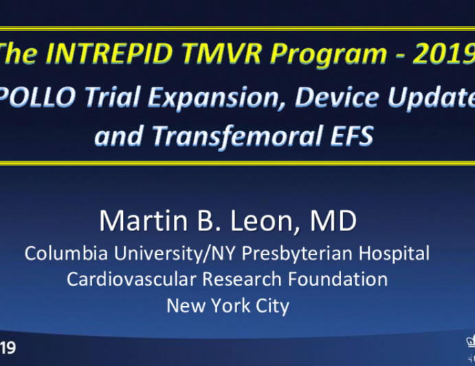 Transapical I: Intrepid — Device Description, Results, and Ongoing Studies