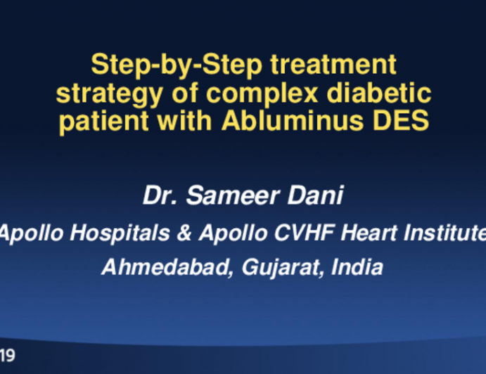 Case 1: Step-by-Step Treatment Strategy of Complex Diabetic Patient With Abluminus DES
