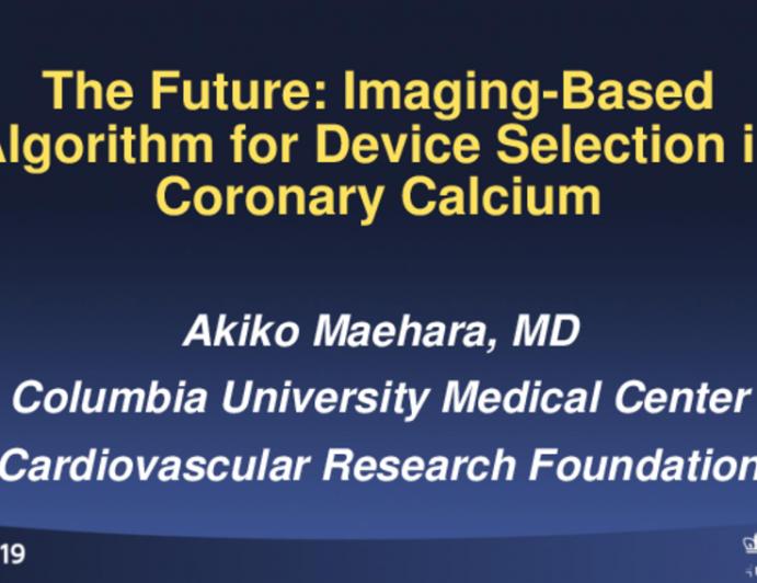 The Future: Imaging-Based Algorithm for Device Selection in Coronary Calcium