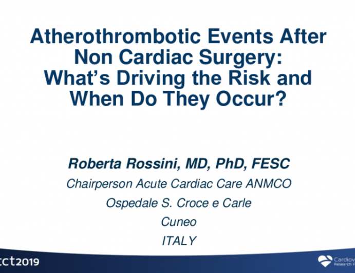 Atherothrombotic Events After Noncardiac Surgery: What’s Driving the Risk and When Do They Occur?