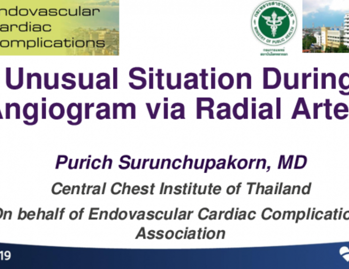 Unusual Situation During Transradial Intervention